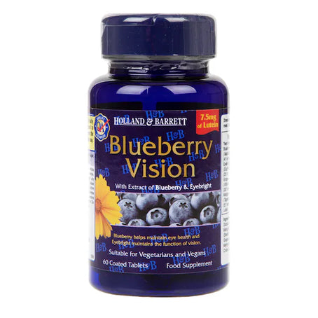 Holland And Barrett Blueberry Vision 60 Capsules