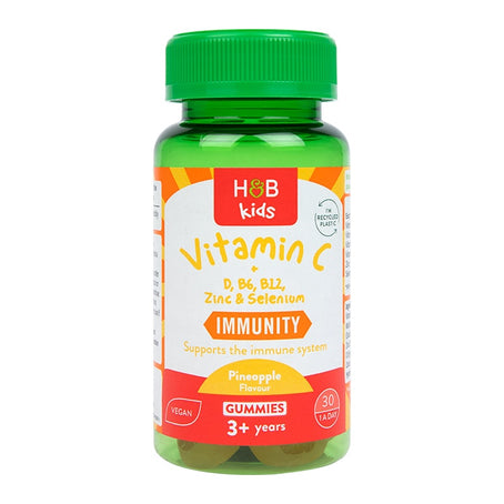 Holland And Barrett Kids Vitamin C with D, B6, B12, Zn, Selenium 30 Gummies