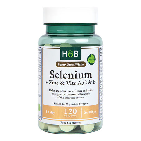 Holland And Barrett Selenium & Zinc & Vitamins A C E 120 Tablets