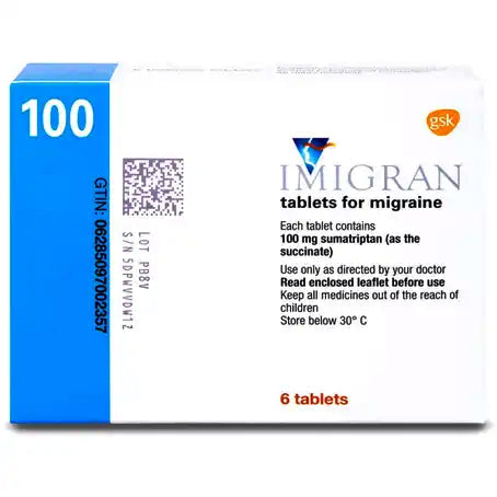 Imigran 100 mg Tablet 6 Pcs