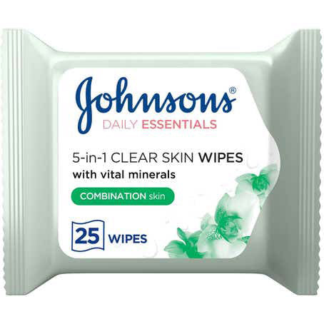 Johnson's 5-In-1 Wipes for Combination Skin