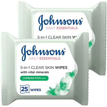 Johnson Wipes (25+1) Cleansing Oily Face