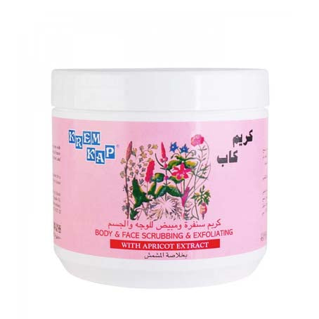 KREM KAP Cream Exfoliatng Face&Body Scrub Apricot 500gm