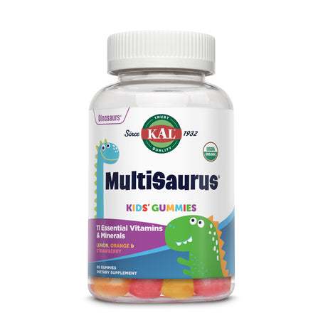 Kal Dinosaurs Kids Multisaurus Multivitamin 60 Lemon & Strawberry Gummies