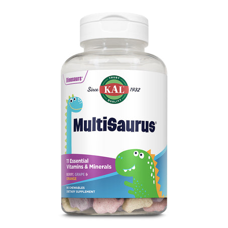 Kal Dinosaurs Multisaurus Vitamins & Minerals - 90 Berry & Orange Chewable Tablets