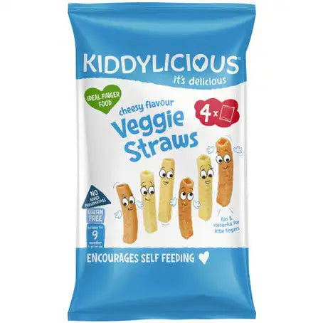 Kiddylicious Cheesy Straws +9 Months - 4 Packs