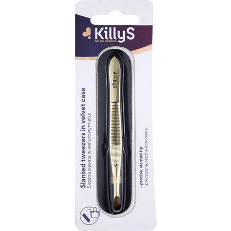 KillyS Slanted Tweezers in Gold