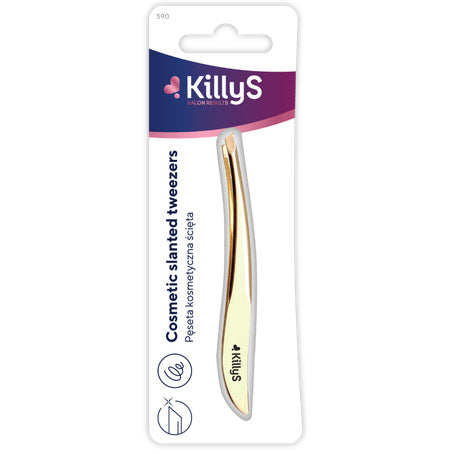 KillyS Tweezers Slant Gold Plated 590