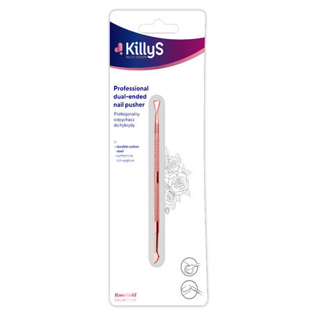 KillyS Professional Dual-Ended Nail Pusher – Rose Gold