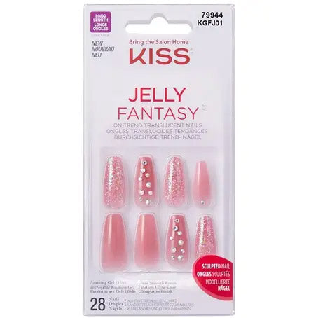 Kiss Gel Fantasy Nails Medium Length Kgn01C