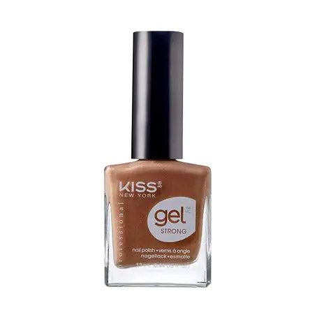 Kiss New York Gel Strong Nail Polish Gold Mine