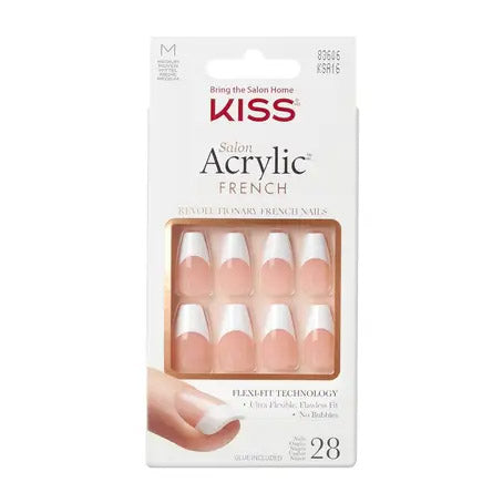 Kiss Salon Acrylic French Nails - KSA16