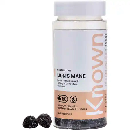 Known Nutrition Lion's Mane Mushroom 1000 mg 60 Blueberry Gummies