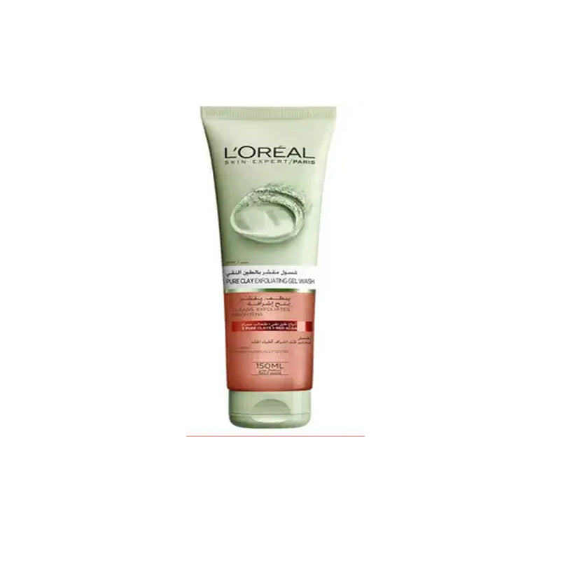 Loreal Skin Expert Clay Exfoliating Gel Wash 150 ml