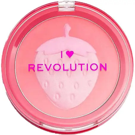 Makeup Revolution I Heart Revolution Fruity Blusher - Strawberry (Pink)