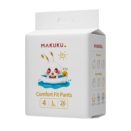 Makuku Comfort Fit Pants Size (4) - 26 Pieces Value Pack