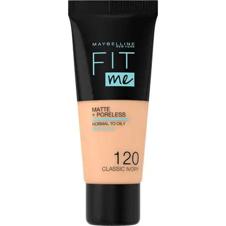 Maybelline Fit Me Foundation Matte &amp; Poreless - 120 Classic Ivory