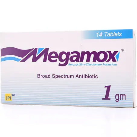 Megamox 1 gm Tablet 14 Pcs