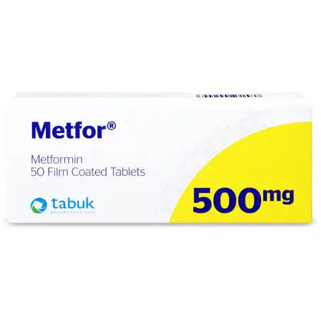 Metfor 500 mg Tablet 50 Pcs