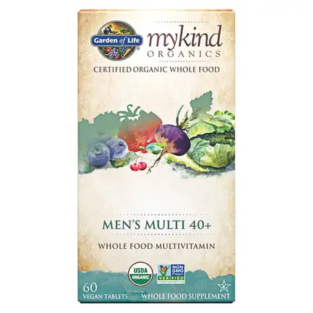 My Kind Organics Men's Multi Whole Food Multivitamin 40+ 60 Tablets