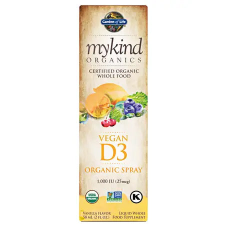 My Kind Organics Vegan D3 1000 IU 58 Ml Spray Vanilla Flavour