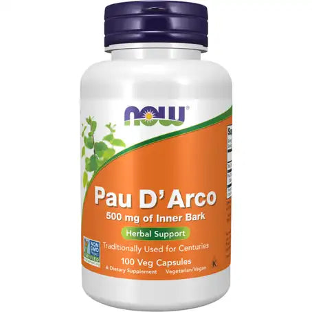 NOW Foods Pau D'Arco 500 mg 100 Capsules