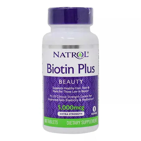 Natrol Biotin Plus 5000 mcg 60 Tablets