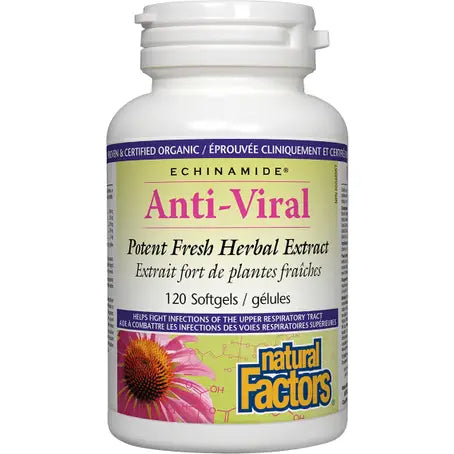 Natural Factors Anti-V Formula Echinamide Echinacea 120 Softgels