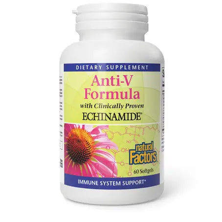 Natural Factors Anti-V Formula Echinamide Echinacea 60 Softgels