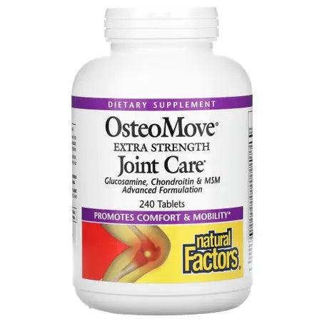 Natural Factors OsteoMove Joint Care - Glucosamine, Chondroitin & MSM (240 Tablets)