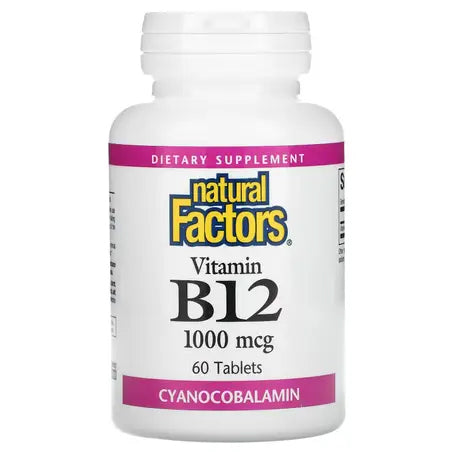 Natural Factors Vitamin B12 1000 mcg 60 Tablets