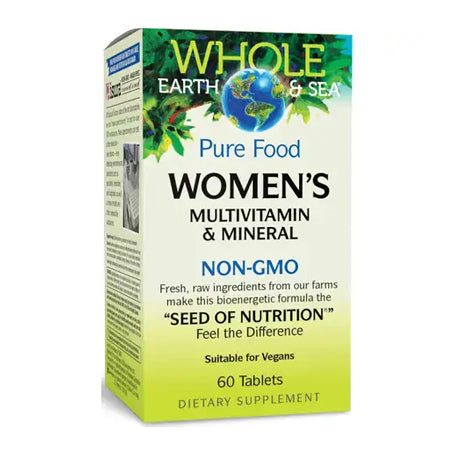 Natural Factors Whole Earth & Sea Women's Multivitamin 60 Tablets