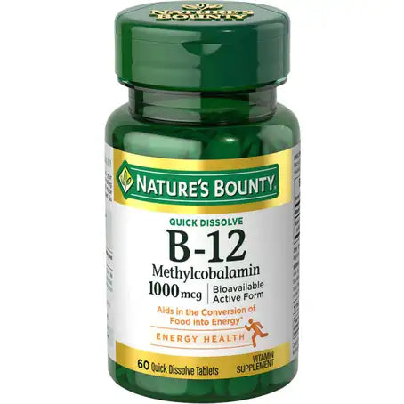 Nature’s Bounty Vitamin B12 1000 mcg Tablets