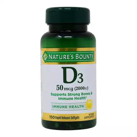 Nature'S Bounty, Vitamin D3, 2000 Iu, 150 Softgels