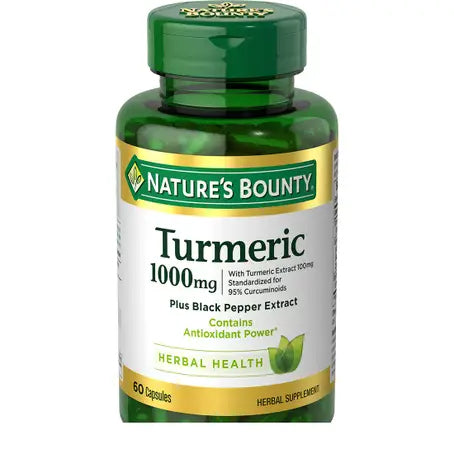 Nature's Bounty Turmeric + Black Pepper 60 Capsules