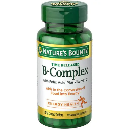 Nature's Bounty Vitamin B Complex + Vitamin C 125 Tablets