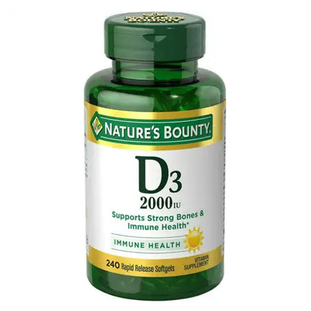 Nature's Bounty, Vitamin D3, 2000 IU, 240 Softgels