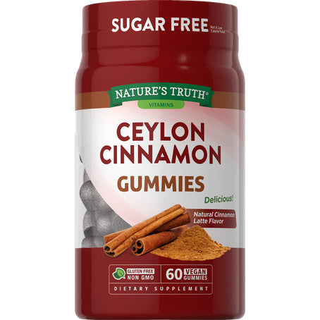 Nature's Truth Ceylon Cinnamon 2000 Mg 60 Cinnamon Latte Flavor Gummies