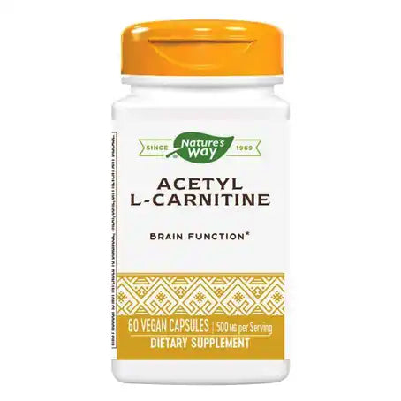 Nature's Way Acetyl L-Carnitine 500 mg 60 Capsules