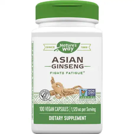 Nature's Way Asian Ginseng 1120 mg 100 Capsules