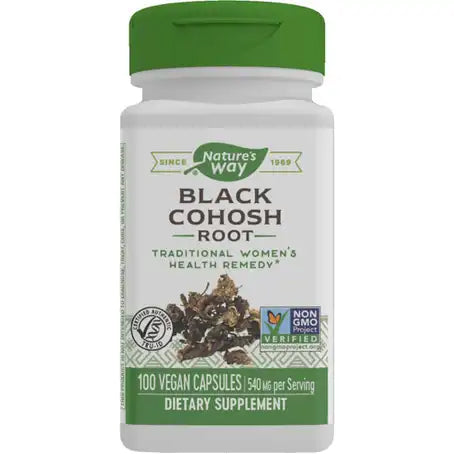 Nature's Way Black Cohosh Root 540 mg for Women - 100 Capsules