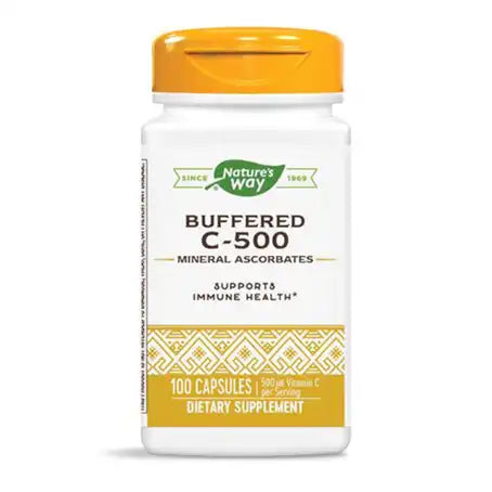 Nature's Way Buffered Vitamin C-500 mg 100 Capsules