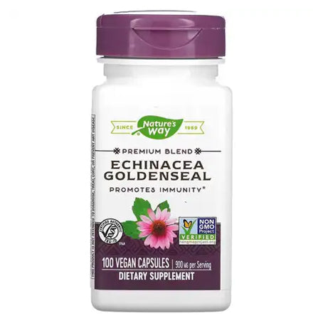 Nature's Way Echinacea Goldenseal 900 mg 100 Capsules