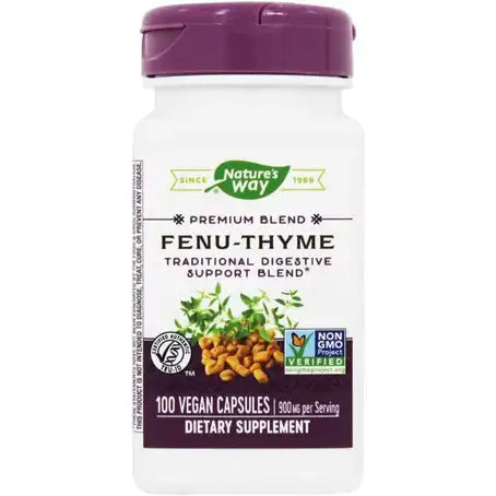 Nature's Way Fenu-Thyme Fenugreek With Thyme 900 mg 100 Capsules