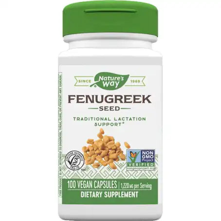 Nature's Way Fenugreek Seed - 1220 mg - 180 Capsules