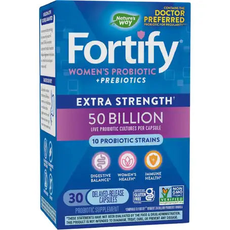 Nature's Way Fortify Extra Strength Women's Probiotic 50 Billion - 30 Capsules