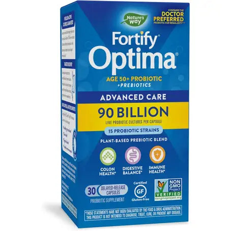 Nature's Way Fortify Optima 50+ Daily Probiotic 90 Billion 30 Capsule