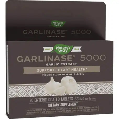 Nature's Way Garlinase 5000 Garlic Extract 320 mg 30 Tablets