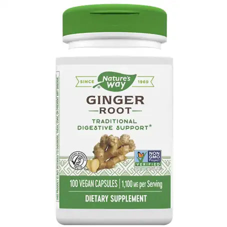 Nature's Way Ginger Root 550 mg 100 Capsules