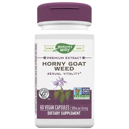 Nature's Way Horny Goat Weed 500 Mg 60 Capsules